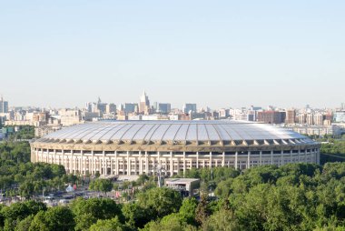 Moskova, Rusya, 17. Mayıs, 2019: Moskova Büyük Spor Arenası (Stadyum) Luzhniki Olimpiyat Kompleksi
