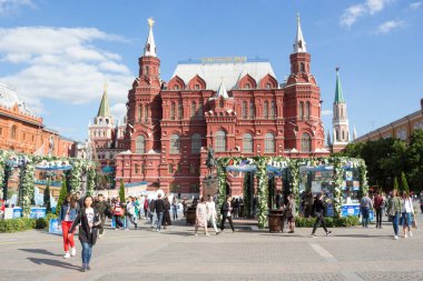 Moskova, Rusya, 24 Mayıs 2019: Amacı yerli balık ürünlerinin kalitesinin tanıtımı olan Balık Haftası. 