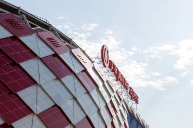 Russia, Moscow, July 01. 2019: Otkrytiye Arena, Spartak football club stadium  clipart