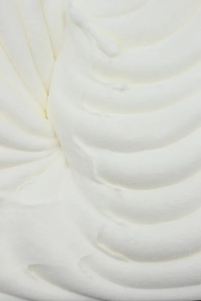 Crème Glacée Blanche Fond Gros Plan — Photo
