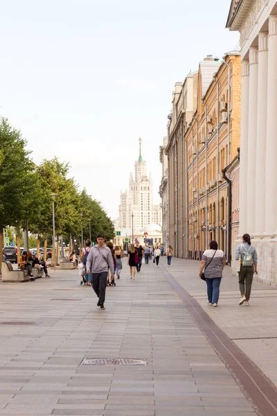 Ρωσία Μόσχα Ιουλίου 2020 New Square Street Novaya Ploshchad Καθημερινή — Φωτογραφία Αρχείου