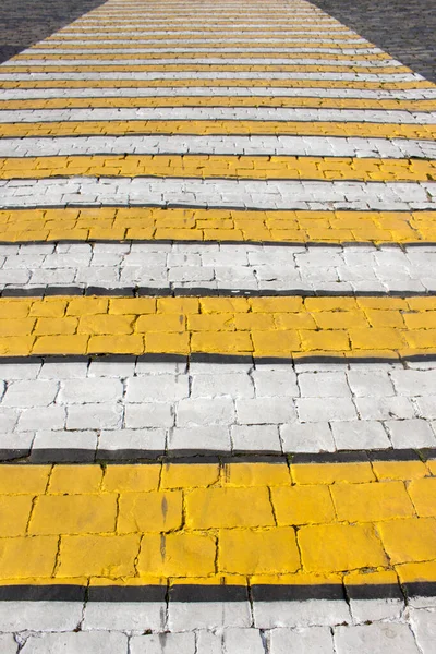 Pavimento Colorido Rua Moscovo Passeio Pedestre — Fotografia de Stock