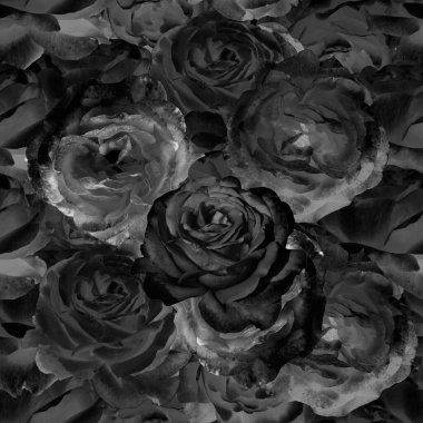 Siyah, pürüzsüz gül deseni. Sonsuz siyah desen. Kara Cuma geçmişi.