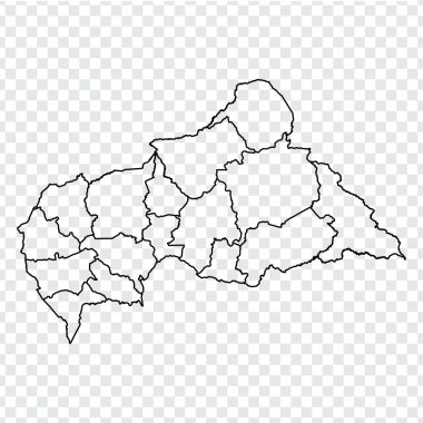 Orta Afrika Cumhuriyeti 'nin boş haritası. Orta Afrika Cumhuriyeti 'nin internet sitesi tasarımı, logosu, uygulaması, Ui için şeffaf arka planı olan yüksek kaliteli haritası. Hisse senedi. Bölüm 10.