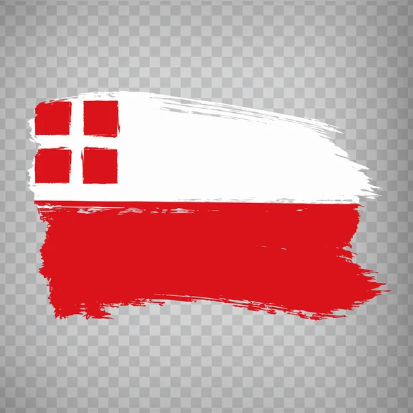 Utrechti Ecsetvonások Zászlaja Flag Utrecht Átlátszó Háttér Weboldal Design Logó — Stock Vector