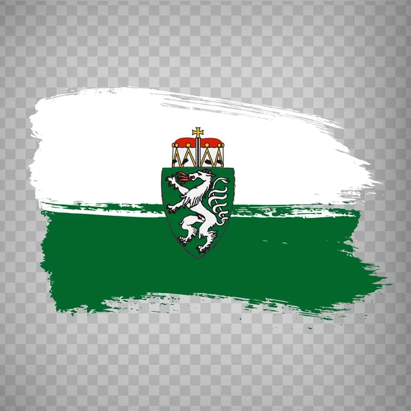 Stájerországi Ecsetvonások Zászlaja Flag Stájerország Átlátszó Háttérrel Weboldal Design App — Stock Vector