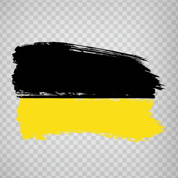 符腾堡笔划旗 Baden Wurttemberg的标志在透明的背景上为您的网站设计 应用程序 Eps10 — 图库矢量图片