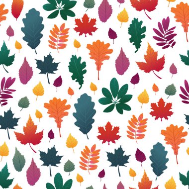 Sonbahar yaprağı desenli pürüzsüz arkaplan.