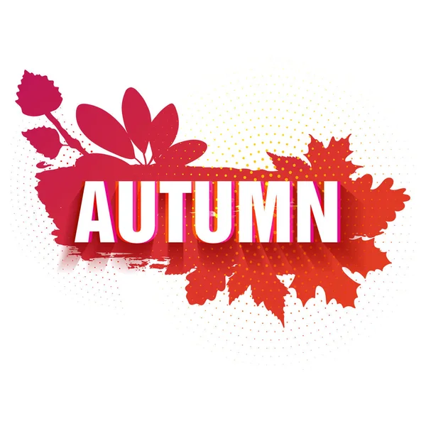 Template Design Banner für die Herbstsaison. — Stockvektor