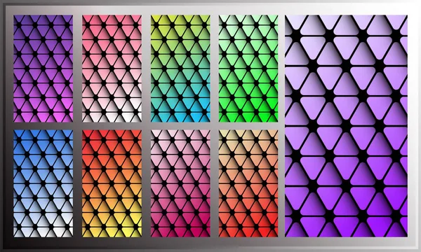 Triangle gradient wallpaper for smartphone screen — Stock Vector