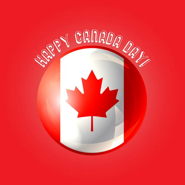 Happy Canada day poster — Stock Vector