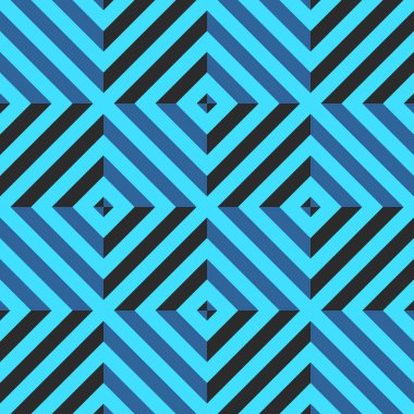 Dikişsiz desen rhombus ve diyagonal çizgili. Geometrik arka plan. Vektör çizim.