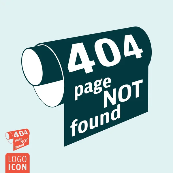 404 sayfa bulunamadı - Http hata iletisi. Vektör çizim — Stok Vektör