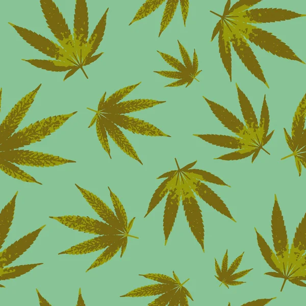 Modèle sans couture de cannabis - fond avec des feuilles de marijuana — Photo gratuite