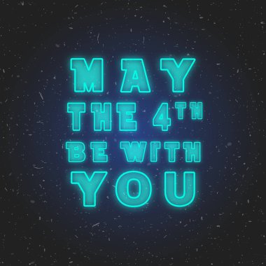 4 Mayıs seninle olsun. Vektör tasarlamak.