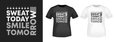 Ter bugün gülümseme yarın t-shirt baskı t shirt aplike, moda sloganı, rozet, etiket giyim, kot pantolon ve rahat giyim