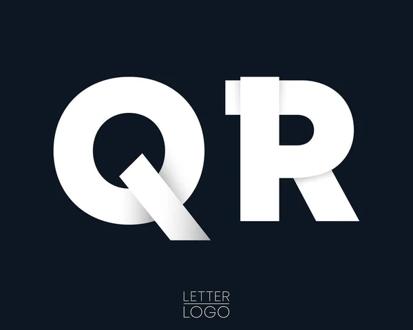 Υπόδειγμα γράμματος Q και R υπόδειγμα λογότυπου — Διανυσματικό Αρχείο