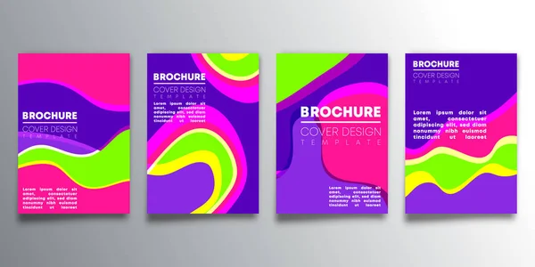 Set of colorful cover template design for flyer, poster, brochure, typography or other printing products