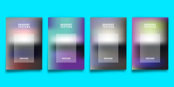 Set of gradient design cover template for flyer, poster, brochure, typography or other printing products — ストックベクタ