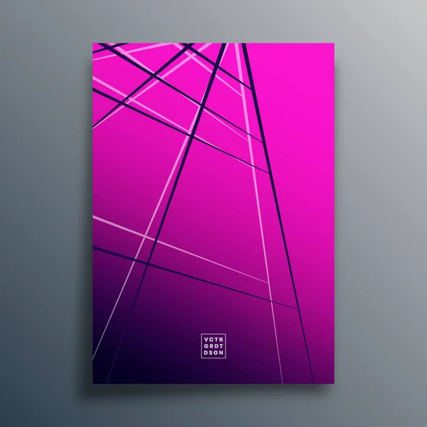 Fundo Textura Gradiente Com Design Linhas Abstratas Para Cartaz Folheto — Vetor de Stock