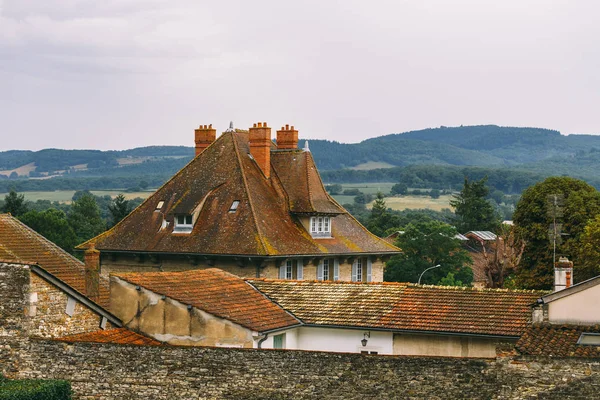 Arquitetura França Cidade Cluny Região Borgonha Abadia Fortaleza Centro Cidade — Fotografia de Stock