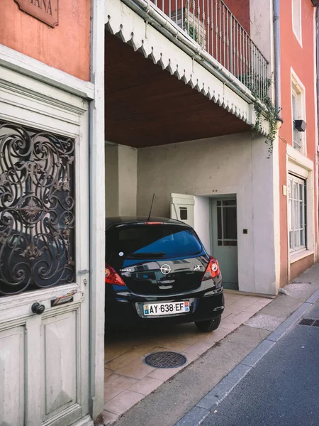 July 2017 France City Cluny Region Burgundy Old Narrow Street — Stock Photo, Image