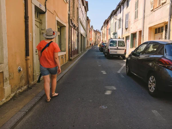 Julho 2017 França Cidade Cluny Região Borgonha Pessoas Turistas Estão — Fotografia de Stock