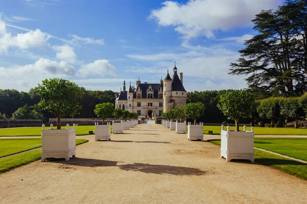Juli 2017 Das Schloss Von Chenonceau Frankreich Die Fassade Der — Stockfoto