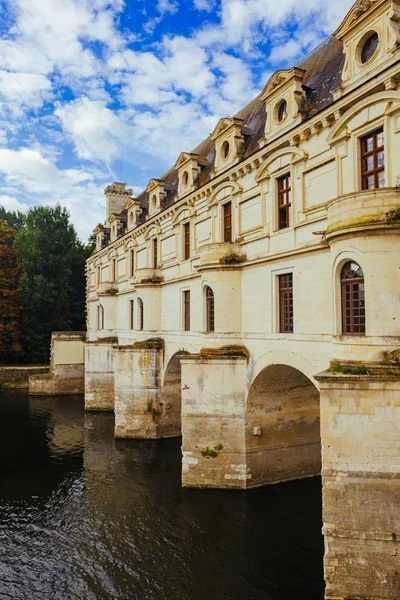 Juli 2017 Slott Chenonceau Frankrike Fasaden Det Medeltida Slottet Damer — Stockfoto
