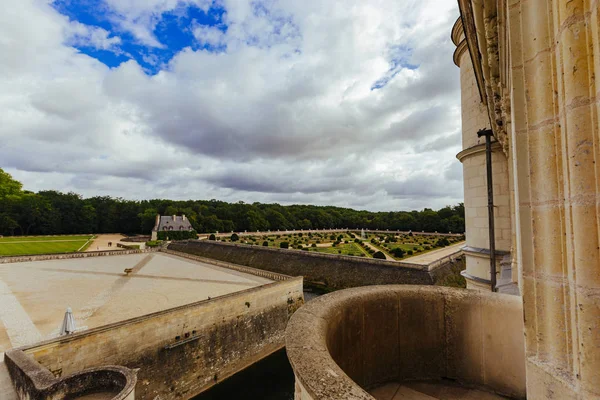 Juli 2017 Slott Chenonceau Frankrike Fasaden Det Medeltida Slottet Damer — Stockfoto