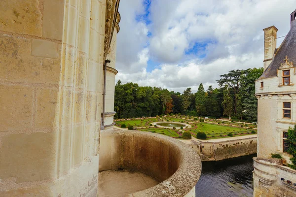 Julho 2017 Castelo Chenonceau França Fachada Castelo Medieval Senhoras Castelo — Fotografia de Stock