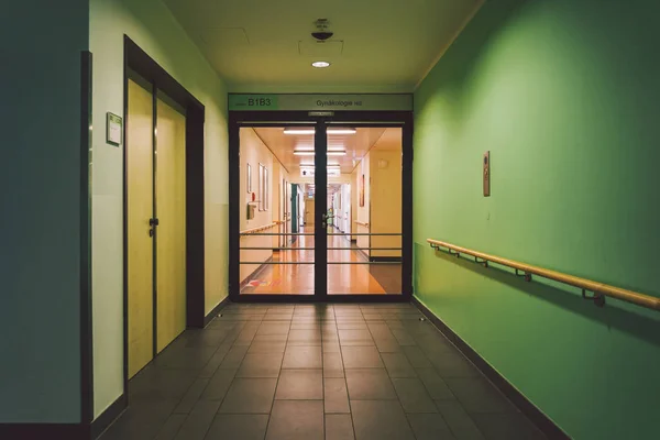 October 2018 Germany Helios Klinikum Krefeld Interior Hospital Spacious Deserted — Stock Photo, Image