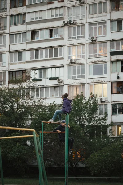 Ghetto Architecture Collapse Soviet Union Echo Ussr Country High Rise — Stock Photo, Image
