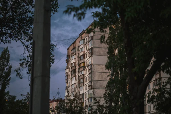 Ghetta Architektura Zhroucení Sovětského Svazu Echo Sssr Země Výškové Domy — Stock fotografie