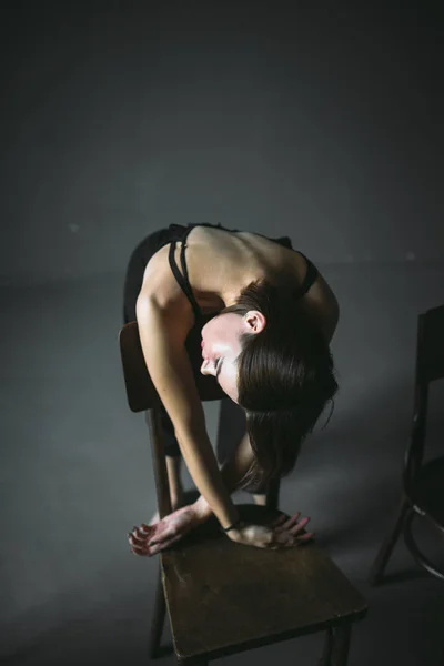 Tema Social Solidão Feminina Dor Sofrimento Abastração Violência Masculina Família — Fotografia de Stock