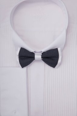 Yakın çekim makro üstten görünüm ambalaj Erkekler gömleği.