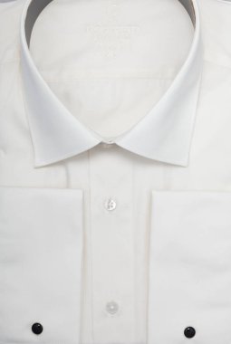 Yakın çekim makro üstten görünüm ambalaj Erkekler gömleği.