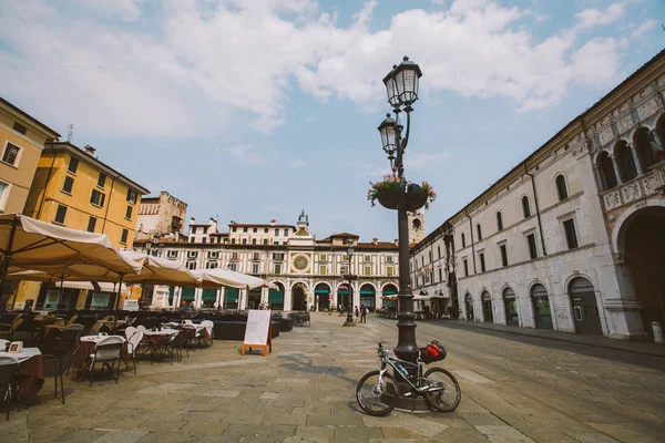 Brescia Luglio 2013 Veduta Del Centro Storico Europeo Brescia Estate — Foto Stock