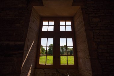 July 19, 2017. Village Cormatin France burgundy region in summer. Museum old castle, fortress Ch teau de Cormatin in sunny weather.