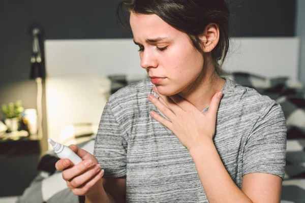 Theme Seasonal Cold Runny Nose Flu Virus Infection Young Caucasian — Stock Photo, Image