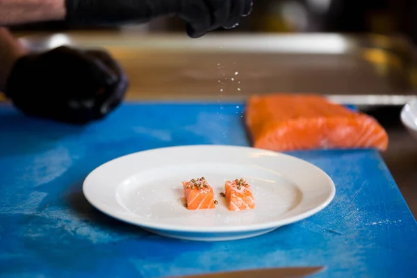 Cocina Temática Una Profesión Cocina Primer Plano Mano Hombre Caucásico — Foto de Stock