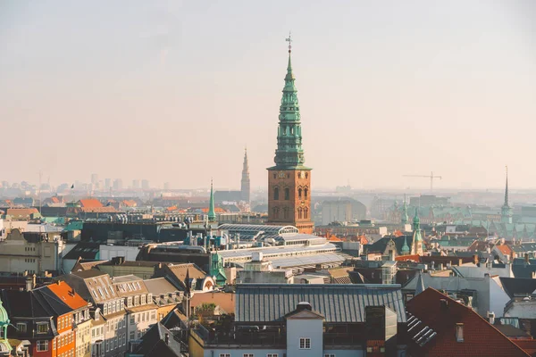 2019年2月18日。丹麦哥本哈根。从高点可欣赏到市中心的全景。润德达恩塔 — 图库照片