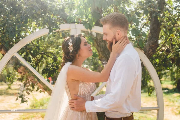 Madeira Mão Feita Decoração Casamento Boas Vindas Zona Fotos Casamento — Fotografia de Stock