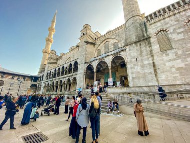 Sultan Ahmet Camii, İstanbul. Mavi Cami Türklerinin 6 minaresi vardır. İslam ve İnanç teması. Türkiye, İstanbul 28 Ekim 2019
