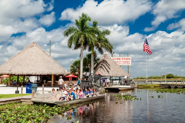 Usa Florida Everglades Gator Park Giugno 2019 Escursione Barca Aria — Foto Stock