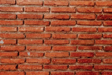 Kırsal eski kırmızı tuğla duvar dokusu arkaplanı