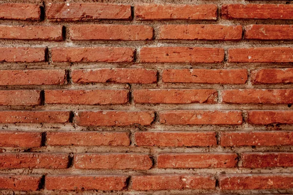 Rustic old red brick wall texture background