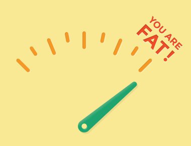 Sen şişman sınız ok ile Soyut kilo kaybı metre! Kavramlar: healhy yeme yaşam tarzı motivasyonu, sağlıksız fastfood sorunları, kilolu azaltma, vücut kütlesi, diyetler ve fitness, kolesterol testleri