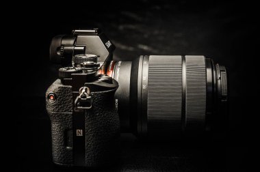 Siyah Dijital Slr fotoğraf makinesi