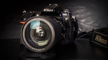 Siyah Dijital Slr fotoğraf makinesi